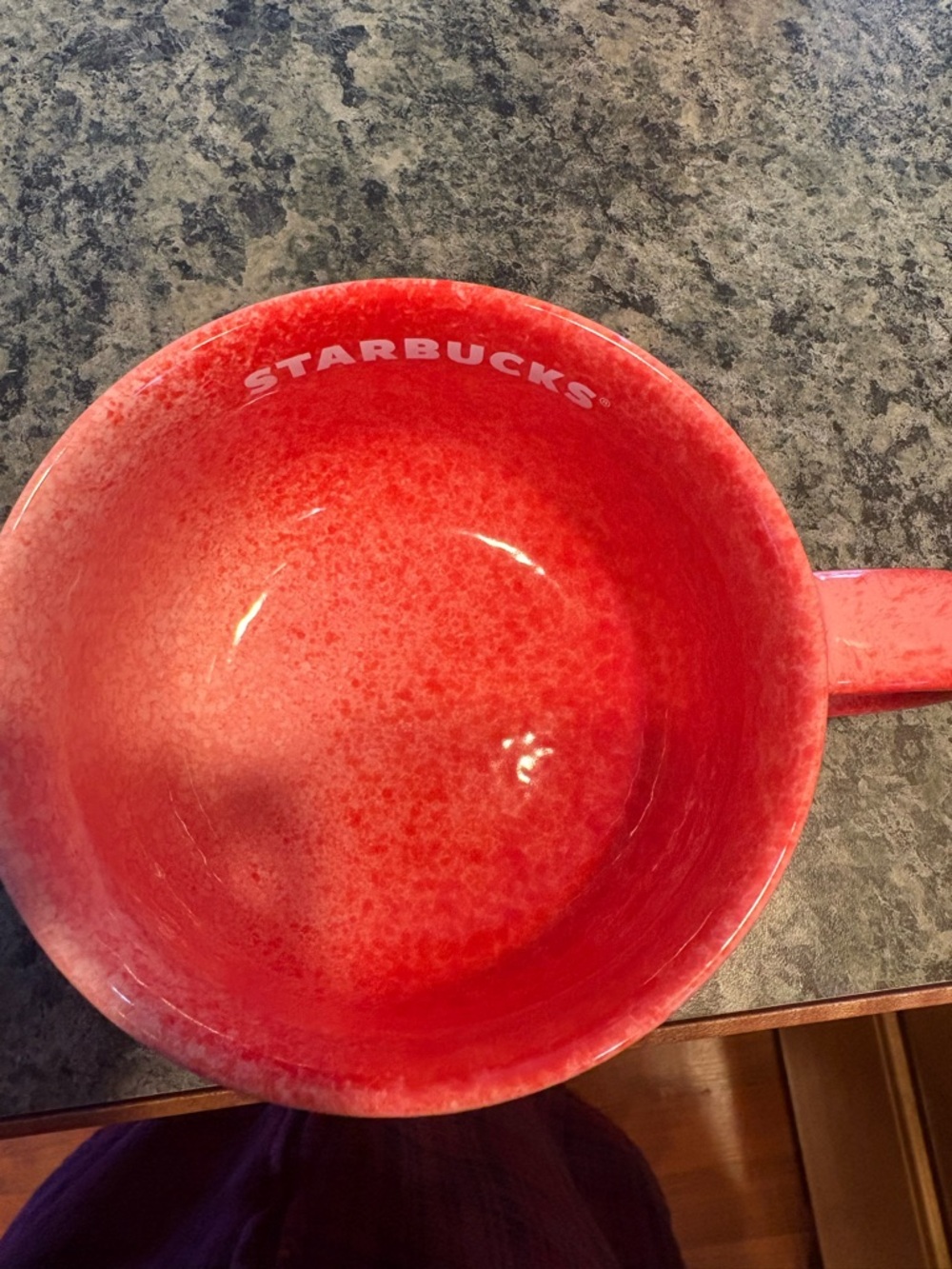 Starbucks Red Ceramic coffee cup.
